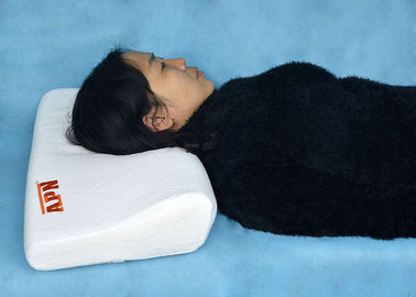 Cuscino ondulato bianco su misura di logo per la gente insonne/la spondilosi cervicale