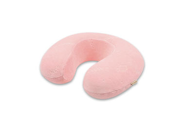 Piccola dimensione di viaggio del cuscino della schiuma di memoria del velluto di lusso rosa per i bambini