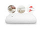 cuscino 100% di massaggio della schiuma di memoria di 39*26*7/5 cm nel colore bianco per un buon sonno