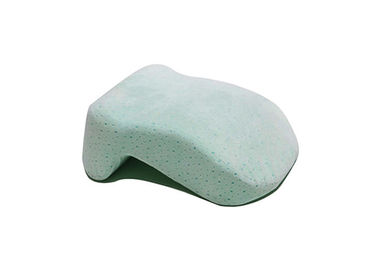 Dimensione di viaggio del cuscino della schiuma di memoria di sonno del pelo dell'ufficio dell'OEM nel colore verde della menta