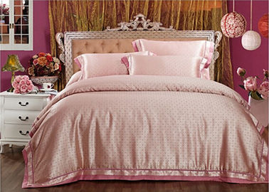 Federa di seta di rosa della trapunta di Tencel delle biancherie da letto di lusso contemporanee della lettiera