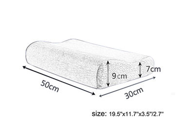 Cuscino elastico della schiuma di memoria di Visco di forma di Wave con lo SGS/CQC/ROSH