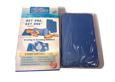 Cuscino fresco del gel del cillow molle del blu Nylon+Sponge per estate calda