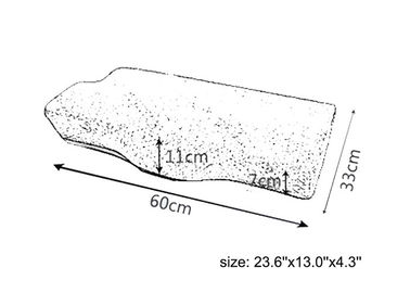 Cuscino di raffreddamento del collo della schiuma di memoria del gel, cuscino della schiuma di memoria di Therapedic