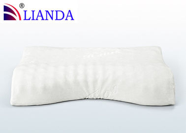 La schiuma di lusso di memoria appoggia il velluto bianco, il CE/SGS del cuscino di letto della schiuma di memoria