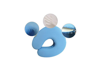 Cuscino a forma di U di contorno della schiuma comoda di memoria con la copertura del panno di nuoto