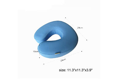Cuscino a forma di U di contorno della schiuma comoda di memoria con la copertura del panno di nuoto
