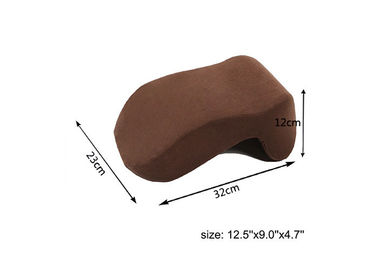 Schiuma comoda di memoria del cuscino del collo di Brown con il velluto del cristallo di 100%