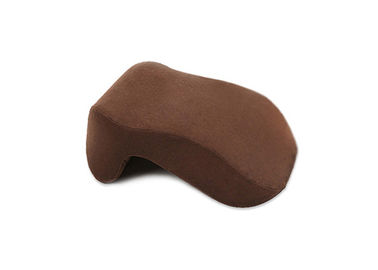 Schiuma comoda di memoria del cuscino del collo di Brown con il velluto del cristallo di 100%
