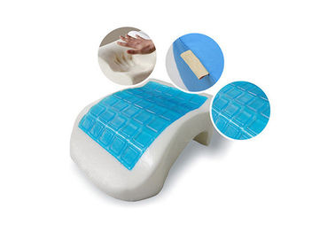Cuscino fresco della schiuma di memoria del gel del pelo promozionale con la coperta di tela del velluto