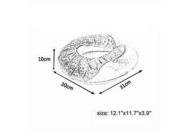 Gel di raffreddamento di Visco di memoria del cuscino a forma di U elastico professionale della schiuma