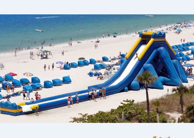 scorrevole più lungo gonfiabile dell'ippopotamo di 53.3m dei giochi lunghi dell'acquascivolo per la spiaggia