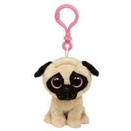 Giocattolo Keychain, bianco grigio/bianco/riso della peluche dell'animale farcito del cane del husky