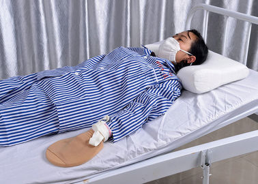 Guanto mezzo medico della mano paziente ad alto rischio di sanità con la cinghia del fermo